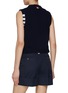 Back View - Click To Enlarge - THOM BROWNE  - Rose Intarsia Wool Knit Top
