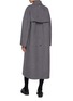 Back View - Click To Enlarge - THOM BROWNE  - Raglan Sleeve Wool Cashmere Coat