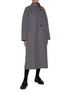 Figure View - Click To Enlarge - THOM BROWNE  - Raglan Sleeve Wool Cashmere Coat