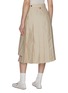Back View - Click To Enlarge - THOM BROWNE  - Dropped Back Pleated Midi Skirt