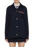 Main View - Click To Enlarge - THOM BROWNE  - Tweed Cotton Blend Shirt Jacket