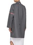 Back View - Click To Enlarge - THOM BROWNE - Tricolour Stripe Armband Technical Raincoat