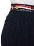  - THOM BROWNE  - Striped Waist Tweed Mini Skirt