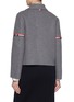 Back View - Click To Enlarge - THOM BROWNE  - RWB Stripe Wool Cashmere Jacket