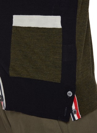  - THOM BROWNE  - 4 Bar Fun Mix Wool Cardigan