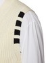  - THOM BROWNE  - Baby Cable Wool Cardigan Vest