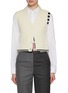 Main View - Click To Enlarge - THOM BROWNE  - Baby Cable Wool Cardigan Vest