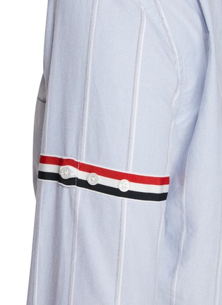  - THOM BROWNE  - RWB Stripe Cotton Cropped Shirt