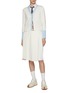 Figure View - Click To Enlarge - THOM BROWNE  - Rose Intarsia Cotton Cardigan