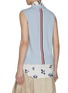 Back View - Click To Enlarge - THOM BROWNE  - Floral Shirt Insert Cotton Cardigan
