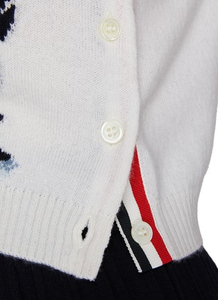  - THOM BROWNE  - Rose Jersey Cashmere Crewneck Shell Top