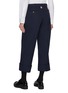 Back View - Click To Enlarge - THOM BROWNE  - Fit 2 Cropped Wide Leg Pants