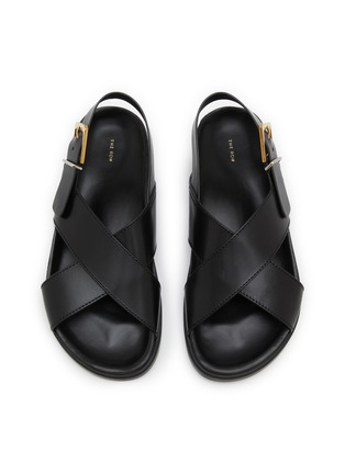 Figure View - Click To Enlarge - THE ROW - Buckle Strap Leather Sandals
