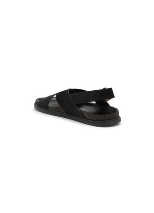 Detail View - Click To Enlarge - THE ROW - Buckle Strap Pony Hair Leather Sandals