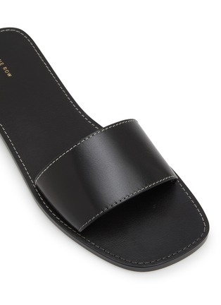 Detail View - Click To Enlarge - THE ROW - Link Leather Slides