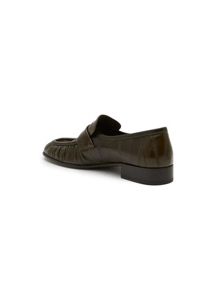 Detail View - Click To Enlarge - THE ROW - Soft Eelskin Leather Loafers