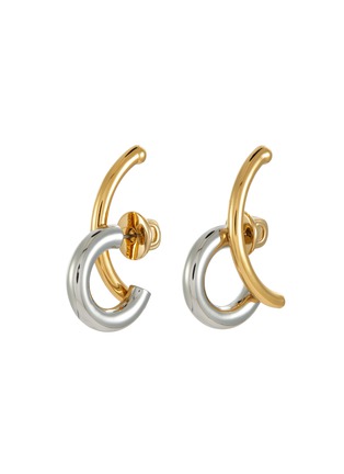 Main View - Click To Enlarge - DEMARSON - Marisa Two Tone 12k Gold Earrings