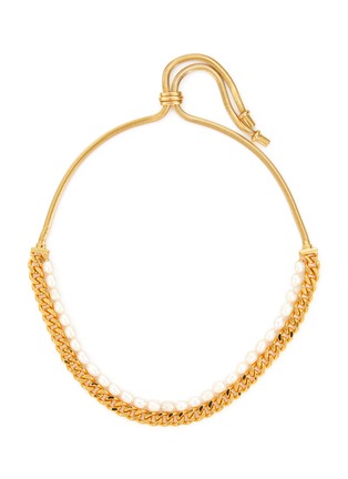 Main View - Click To Enlarge - DEMARSON - Chiara 12K Gold Plated Pearl Necklace