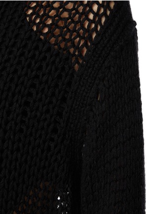  - RICK OWENS  - Holey Knit Cashmere Silk Sweater