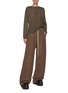 Figure View - Click To Enlarge - RICK OWENS  - Bela Drawstring Virgin Wool Wide Leg Pants