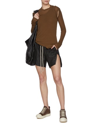 Figure View - Click To Enlarge - RICK OWENS  - Classic Leather Boxer Shorts