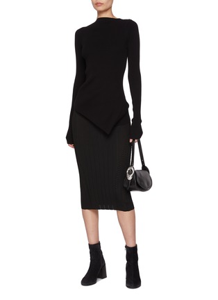 Figure View - Click To Enlarge - RICK OWENS  - Babel Ribbed Sweater