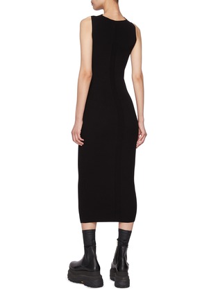 Back View - Click To Enlarge - RICK OWENS  - Babel Ribbed Dress