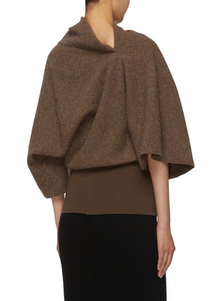 Back View - Click To Enlarge - RICK OWENS  - Textured Wool Cylinder Top