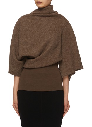 Main View - Click To Enlarge - RICK OWENS  - Textured Wool Cylinder Top