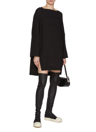 Figure View - Click To Enlarge - RICK OWENS  - Phleg Mini Dress