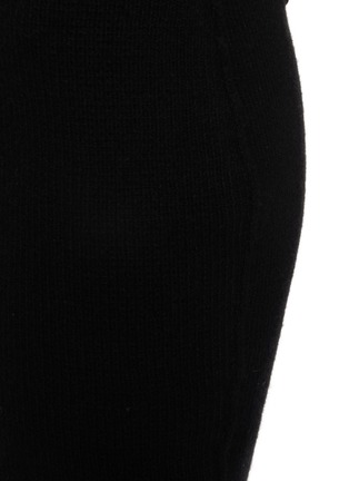  - RICK OWENS  - Fitted Ribbed Wool Pillar Skirt