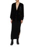 Figure View - Click To Enlarge - RICK OWENS  - Fitted Ribbed Wool Pillar Skirt