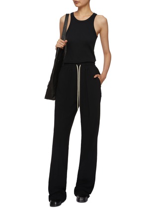 Figure View - Click To Enlarge - RICK OWENS  - Dietrich Wide Leg Trousers