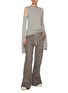 Figure View - Click To Enlarge - RICK OWENS  - Open Cutout Cape Sleeve Wool Knit Top