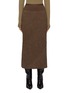 Main View - Click To Enlarge - RICK OWENS  - Bias Cut Wool Midi Skirt