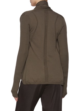 Back View - Click To Enlarge - RICK OWENS  - Naska Knit Cardigan