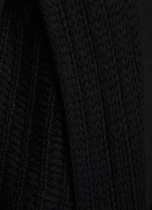  - RICK OWENS  - Holey Knit Cashmere Silk Hooded Gilet