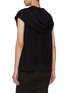 Back View - Click To Enlarge - RICK OWENS  - Holey Knit Cashmere Silk Hooded Gilet