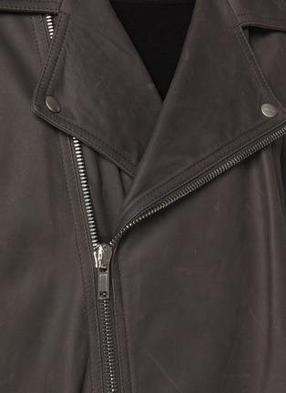  - RICK OWENS  - Jumbo Luke Stooges Leather Biker Jacket