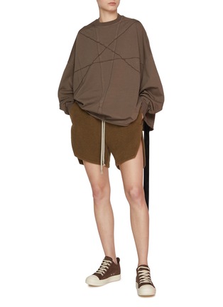 Figure View - Click To Enlarge - RICK OWENS  - Boxer Cashmere Shorts