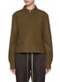 Main View - Click To Enlarge - RICK OWENS  - Melton Short Alice Strobe Wool Shirt