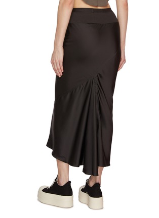 Back View - Click To Enlarge - RICK OWENS  - Bias Cut Midi Skirt