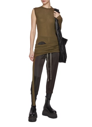 Figure View - Click To Enlarge - RICK OWENS  - Cropped Banana T-shirt