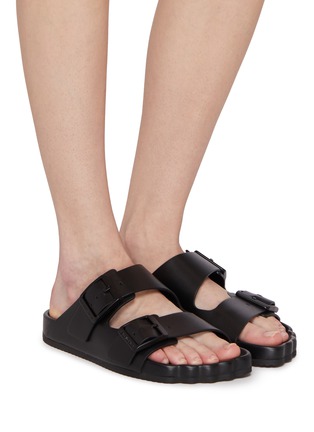 Figure View - Click To Enlarge - BALENCIAGA - Flat Sunday Leather Sandals