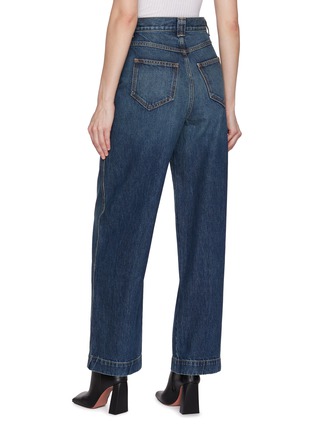 Back View - Click To Enlarge - KHAITE - Hewitt Straight Wide Leg Jeans