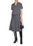 Figure View - Click To Enlarge - KHAITE - Odil Circle Wool Skirt