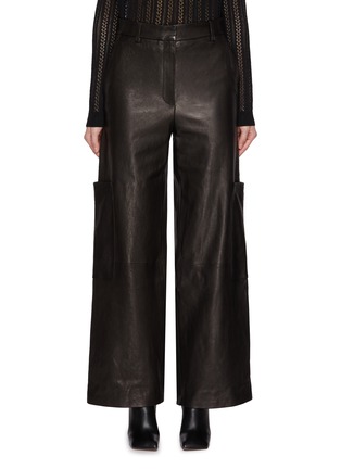 Main View - Click To Enlarge - KHAITE - Caitop Leather Wide Pants