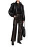 Figure View - Click To Enlarge - KHAITE - Caitop Leather Wide Pants