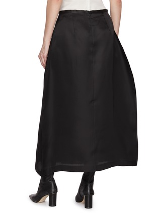 Back View - Click To Enlarge - KHAITE - Mila Wrapped Silk Skirt