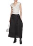 Figure View - Click To Enlarge - KHAITE - Mila Wrapped Silk Skirt